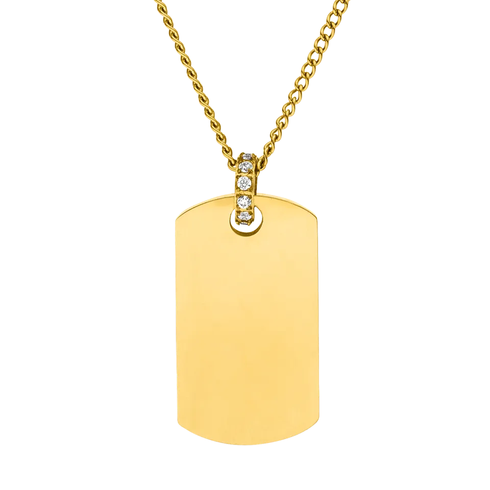 purelei-plate-charm-kette-50-55-cm-personalisierbar-mit-gravur-zirkonia image 1