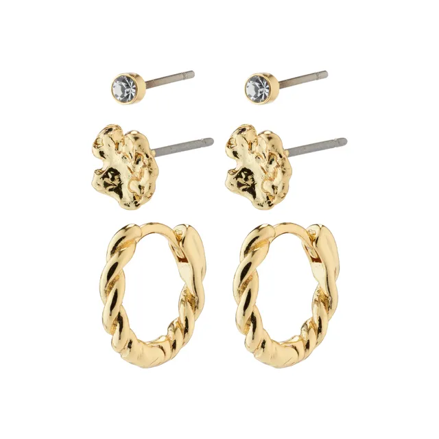 pilgrim-emanuelle-ohrring-set-3-in-1-vergoldet image 1
