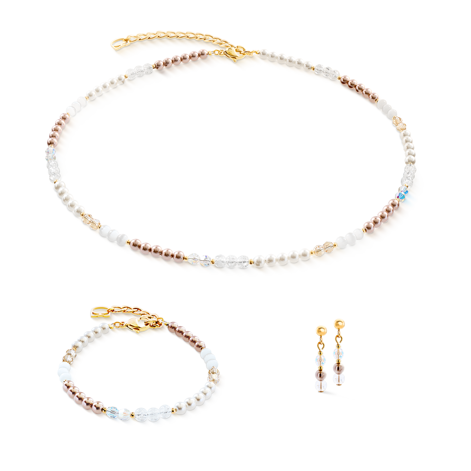 coeur-de-lion-iconic-collection-ohrringe-princess-rhythm-gold-blush-2-5-cm image 3