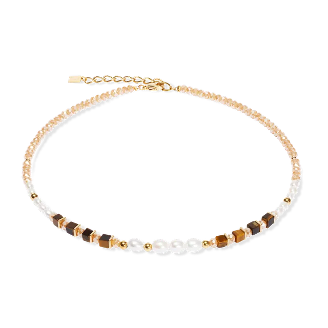 coeur-de-lion-cosmic-pearls-halskette-deep-gold-mit-s-wasserperlen image 1