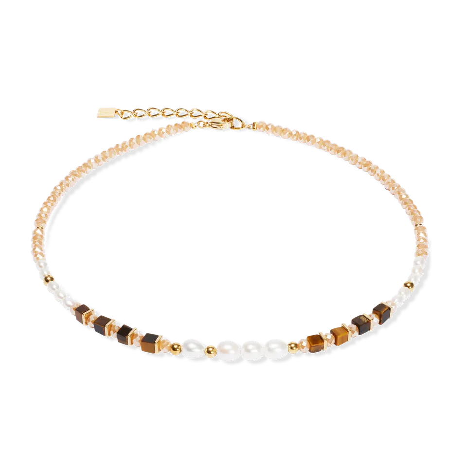 coeur-de-lion-cosmic-pearls-halskette-deep-gold-mit-s-wasserperlen image 1