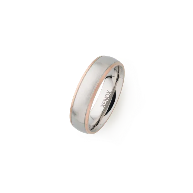 xenox-partnerring-x2252-aus-edelstahl-ros-matt image 1