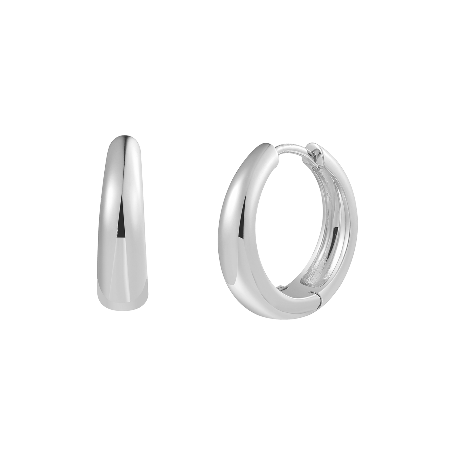 xenox-dome-large-creolen-xs10372-925-sterlingsilber-rhodiniert image 1