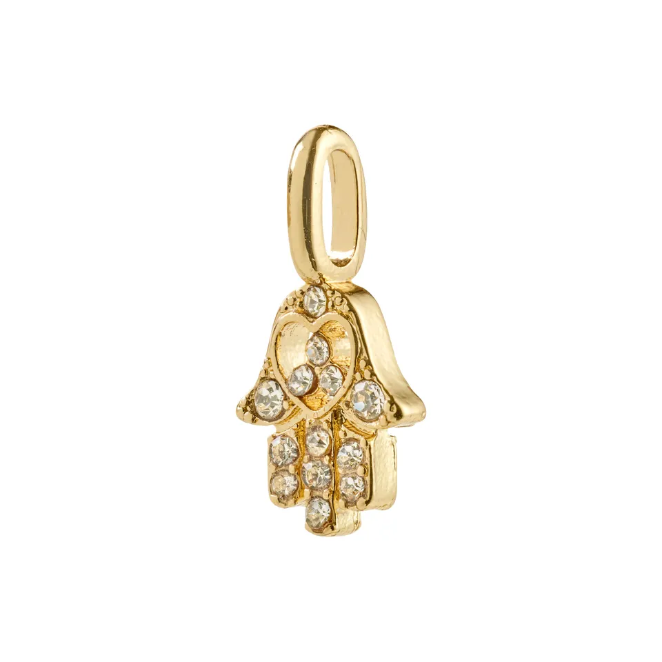 pilgrim-charm-mini-hamsa-anh-nger-gold-plated image 1