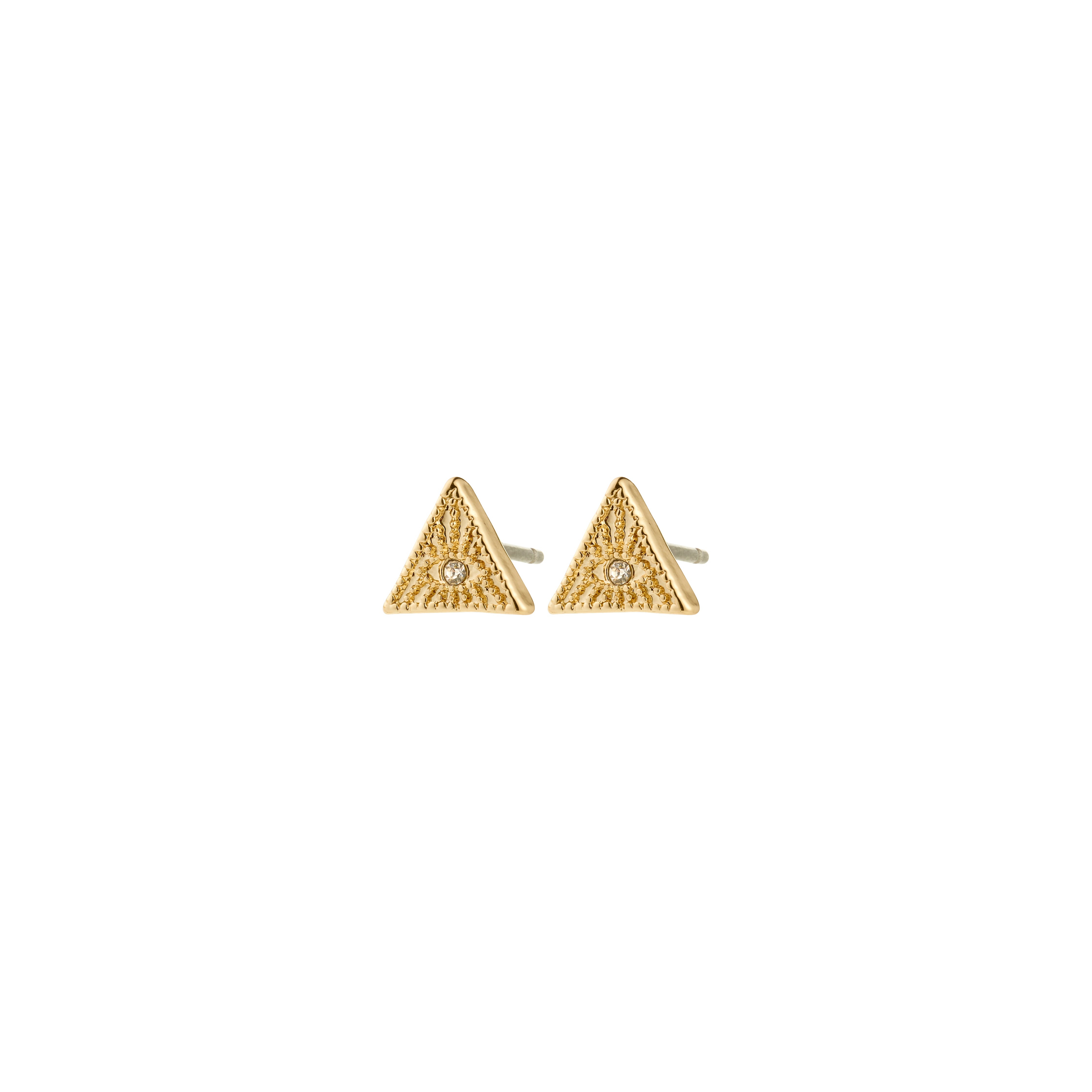 pilgrim-rylee-ohrstecker-goldplattiert-dreieck-auge-crystal image 1