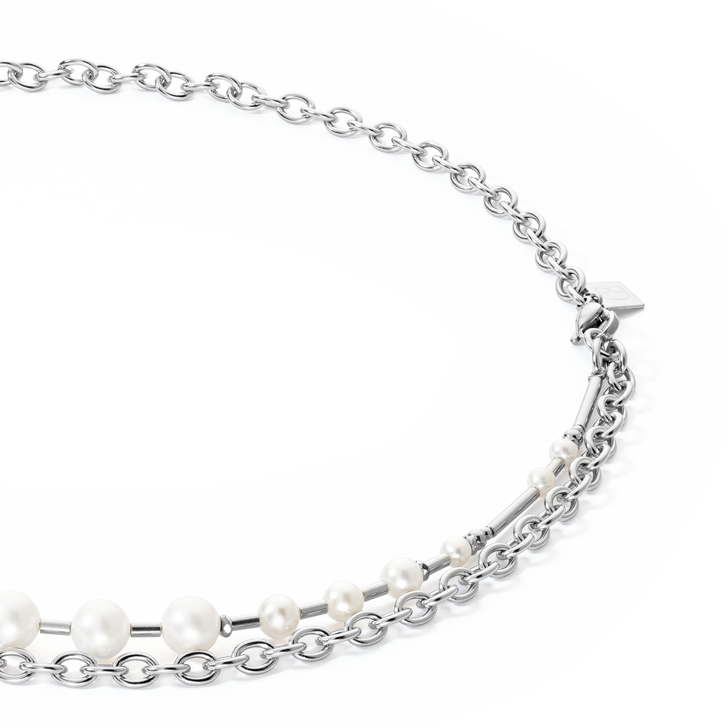 coeur-de-lion-s-wasserperlen-chain-halskette-multiwear-silber image 2