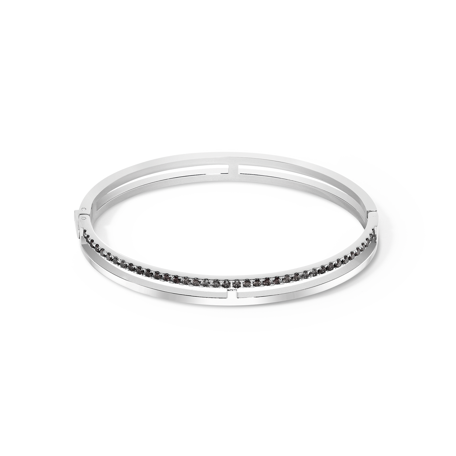 coeur-de-lion-eternal-unity-armreif-silber-schwarz image 1