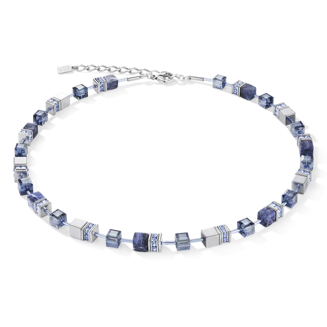 coeur-de-lion-geocube-halskette-sodalith-h-matit-blau-edelstahl image 1