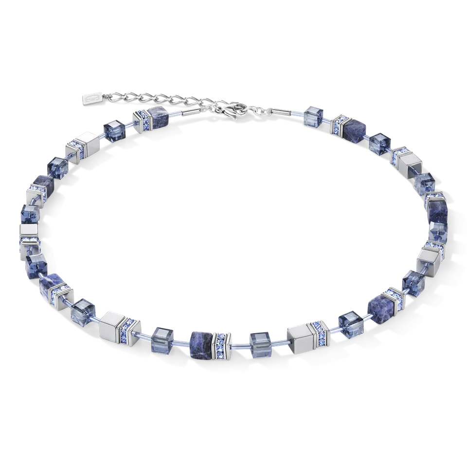 coeur-de-lion-geocube-halskette-sodalith-h-matit-blau-edelstahl image 1