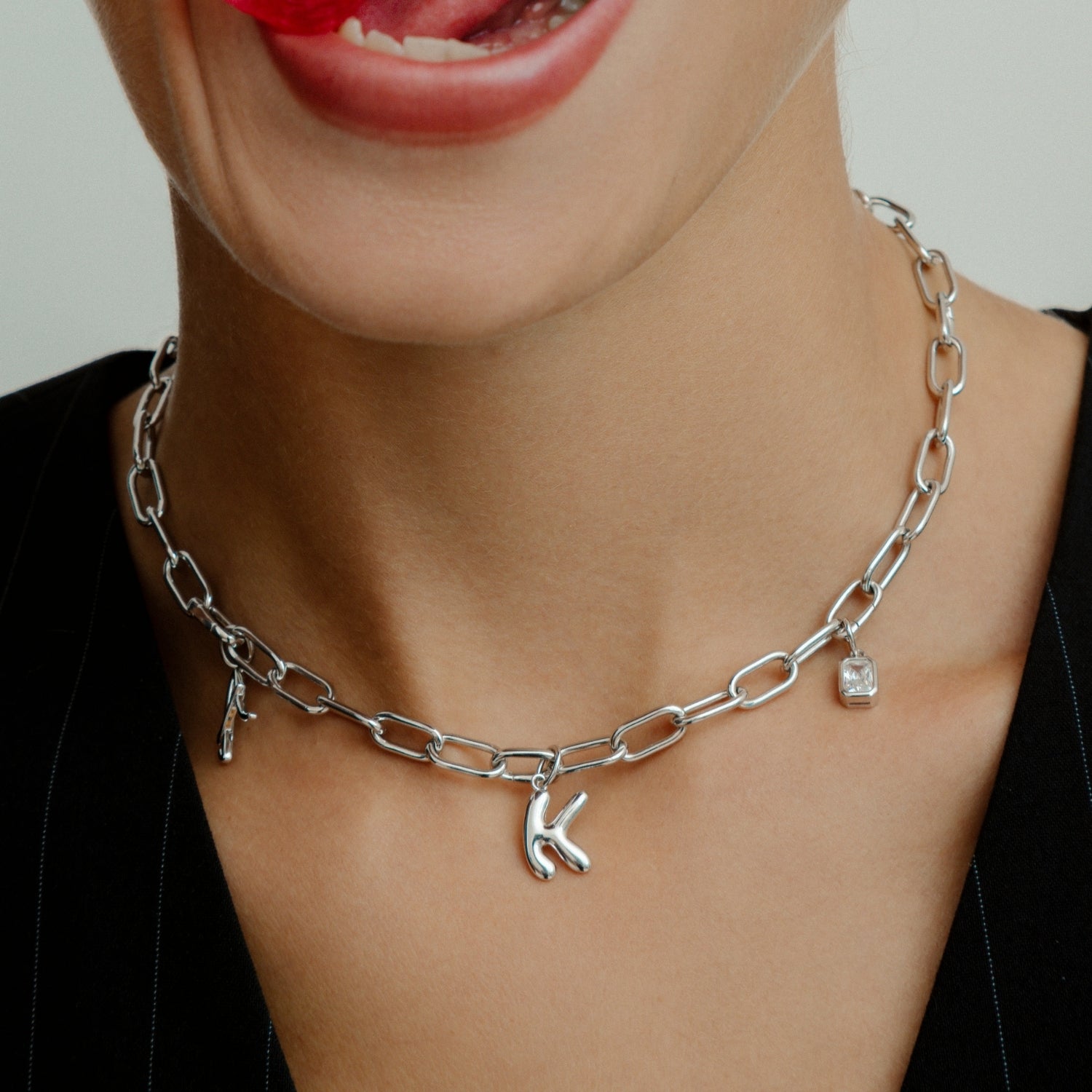 xenox-charm-bold-halskette-925-sterlingsilber-rhodiniert image 3