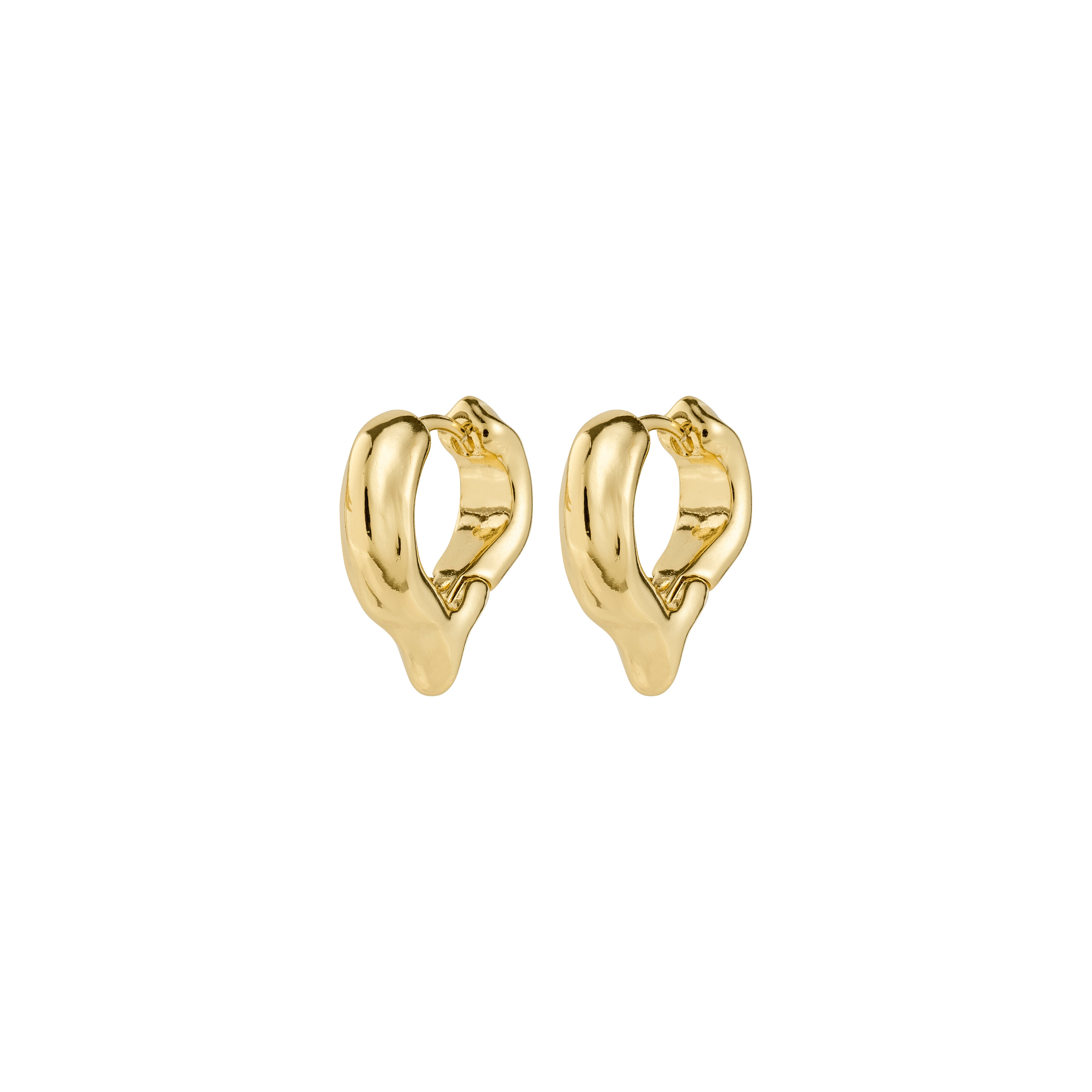 pilgrim-iris-creolen-goldplattiert-herz-design image 1