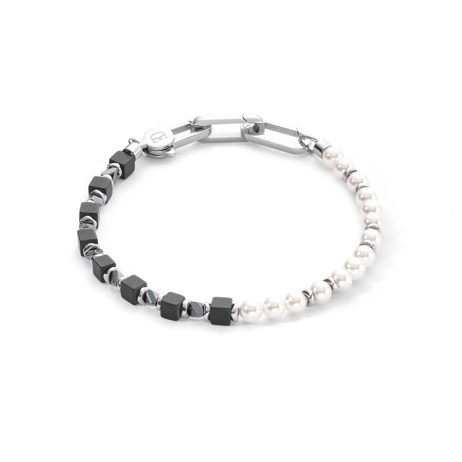 coeur-de-lion-armband-precious-fusion-pearls-schwarz image 1