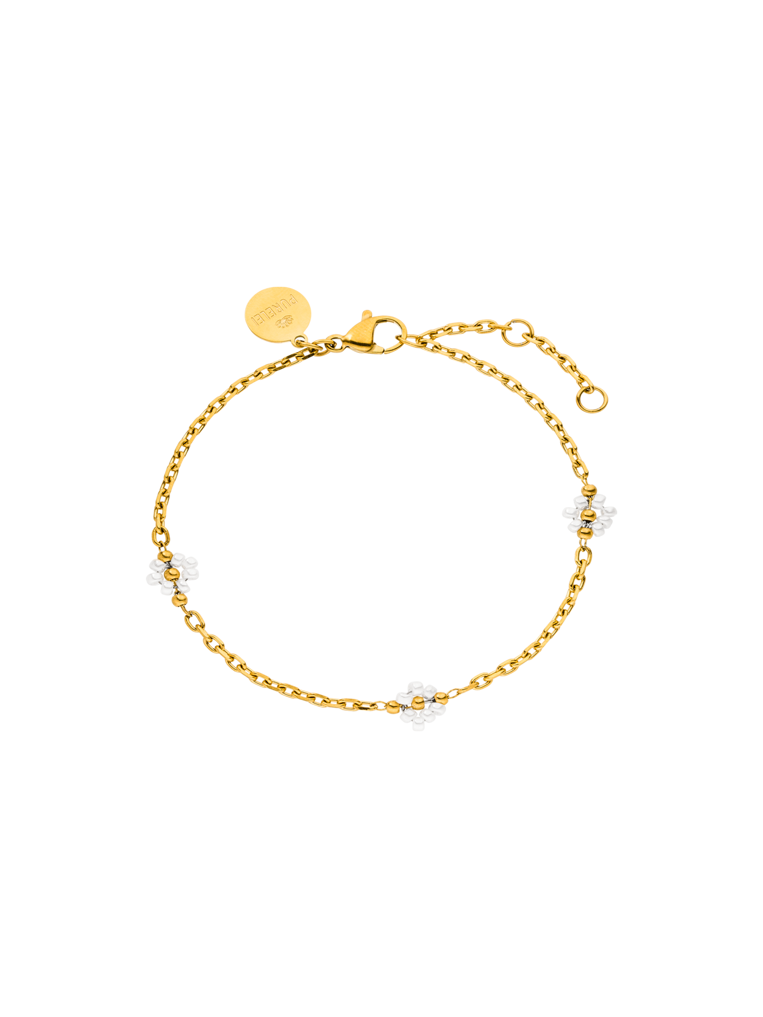 purelei-linen-blossom-anklet-fu-kette-mit-glasperlen-blumen-in-gold-silber-ros-g image 1