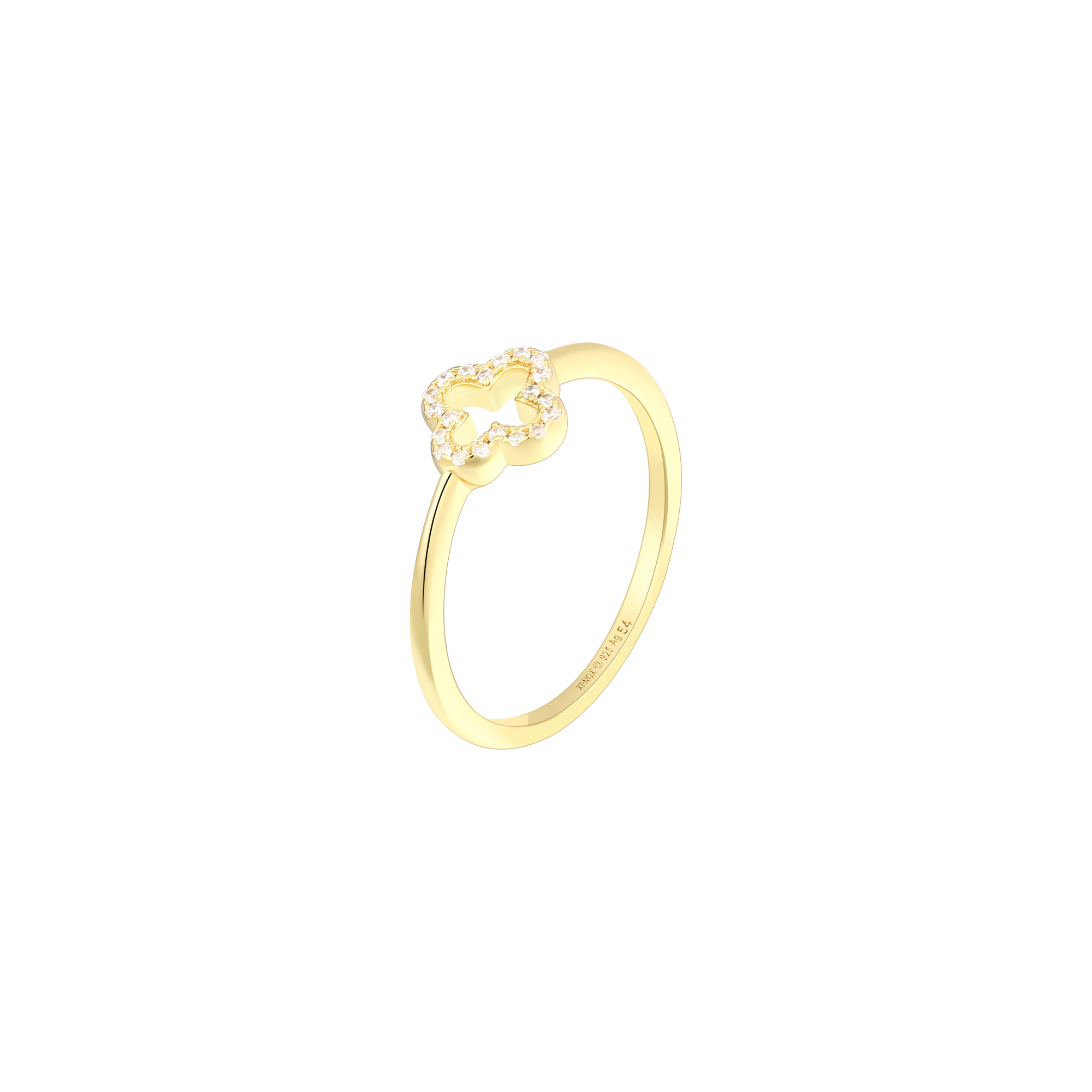 xenox-clover-ring-925-sterlingsilber-rhodiniert-mit-zirkonia image 2