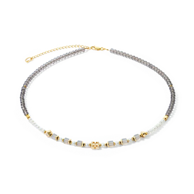 coeur-de-lion-iconic-collection-classic-signature-halskette-gold-taupe-42-6-cm image 1