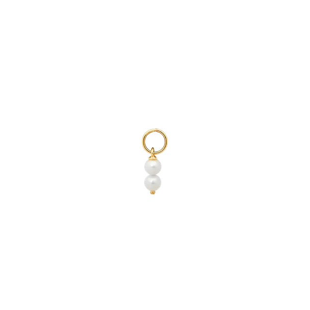 xenox-fine-pearl-duo-ohrring-anh-nger-585-gelbgold-mit-s-wasserperlen image 1