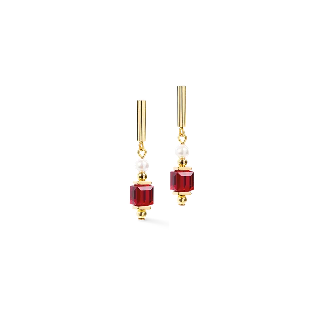 coeur-de-lion-cocktail-pearls-ohrringe-ruby-rot-3-5-cm image 1