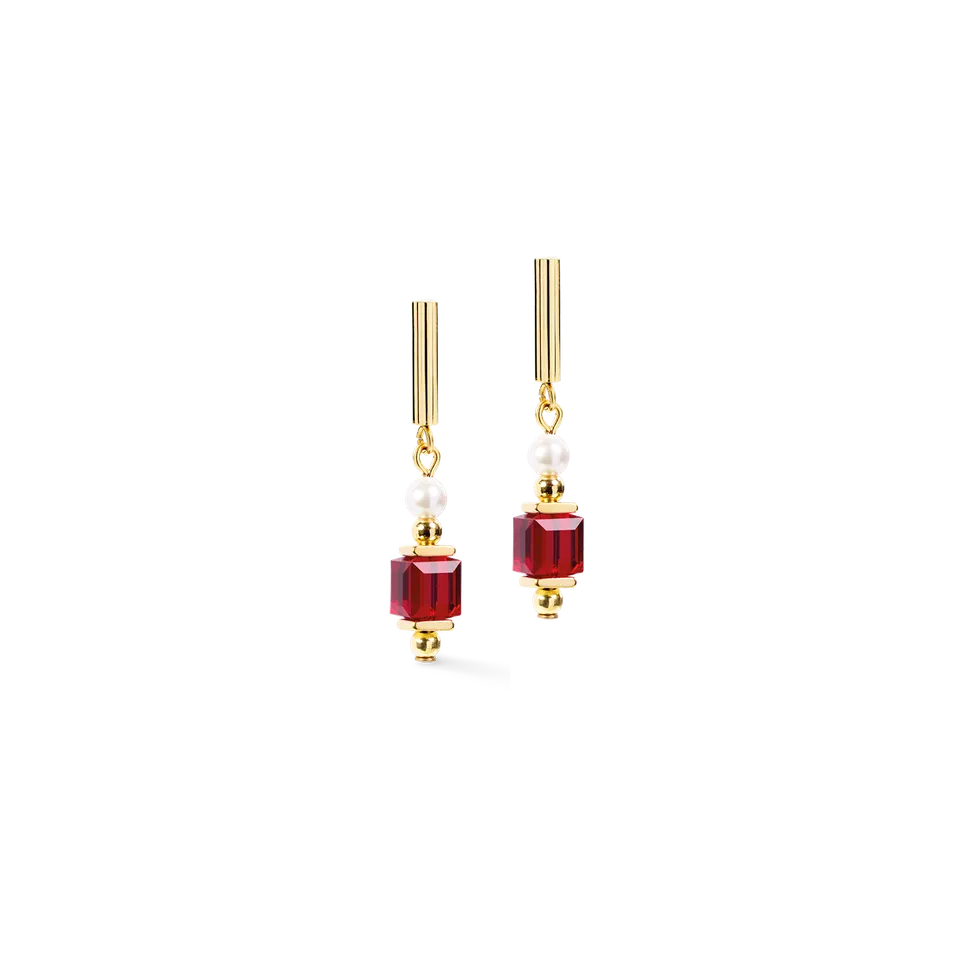 coeur-de-lion-cocktail-pearls-ohrringe-ruby-rot-3-5-cm image 1