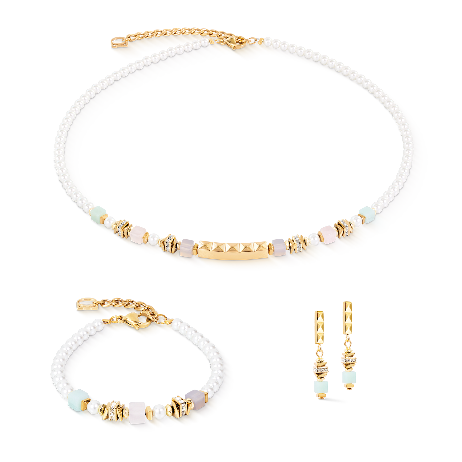 coeur-de-lion-beads-pearls-spike-halskette-pastel-42-cm image 3
