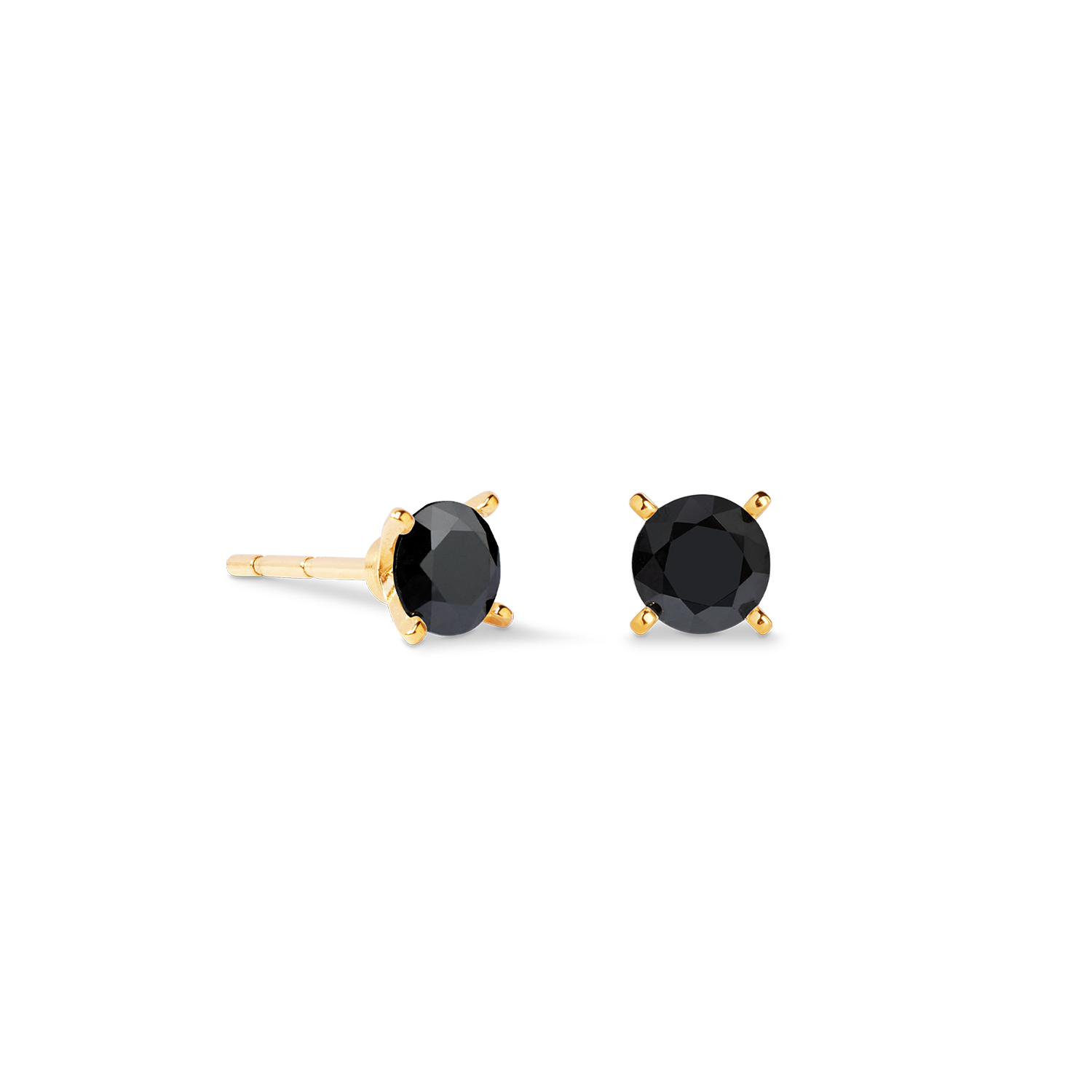 coeur-de-lion-ohrstecker-glam-dot-5-mm-gold-schwarz image 2