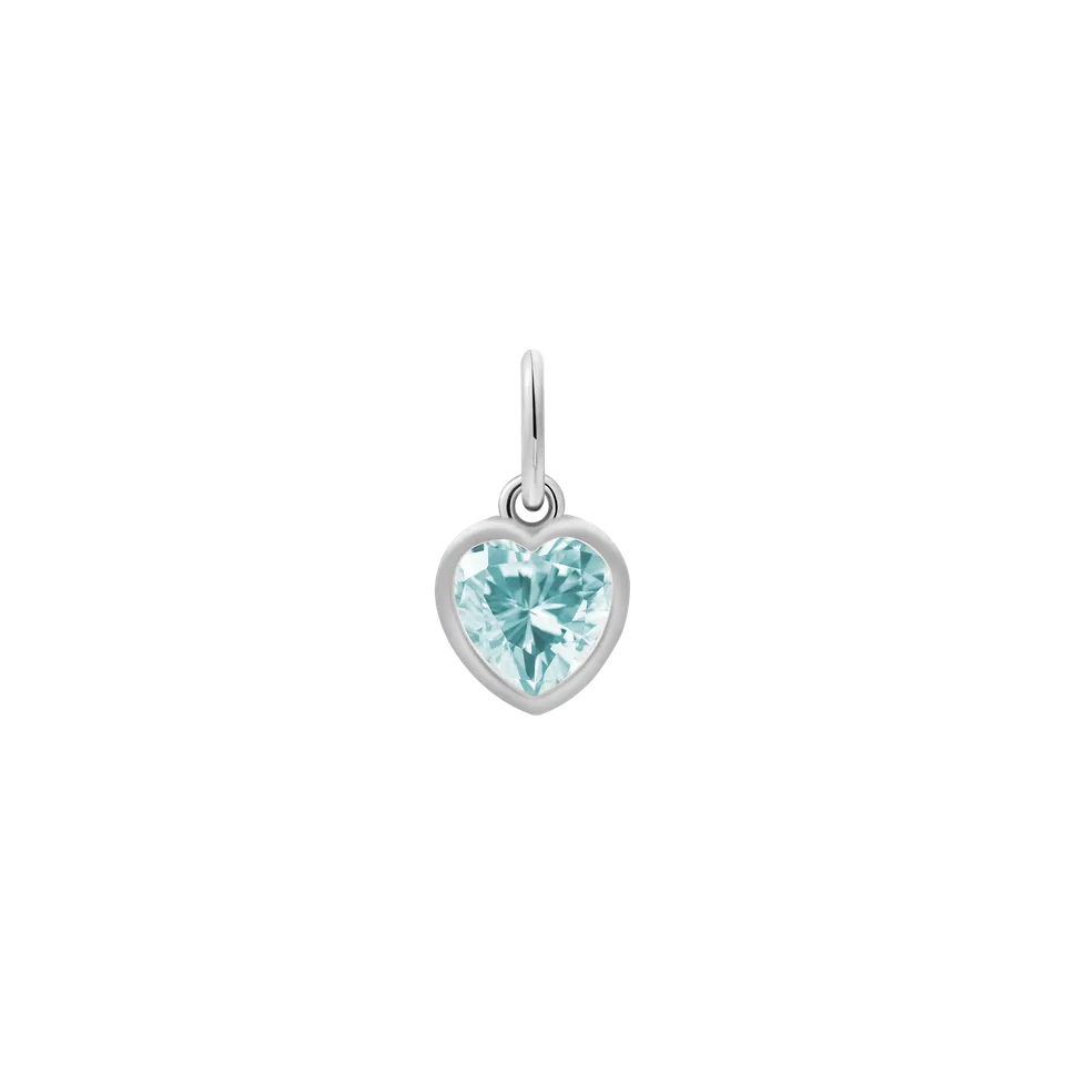 xenox-herz-charm-xs10512-aus-925-sterlingsilber-mit-blauem-zirkonia image 1