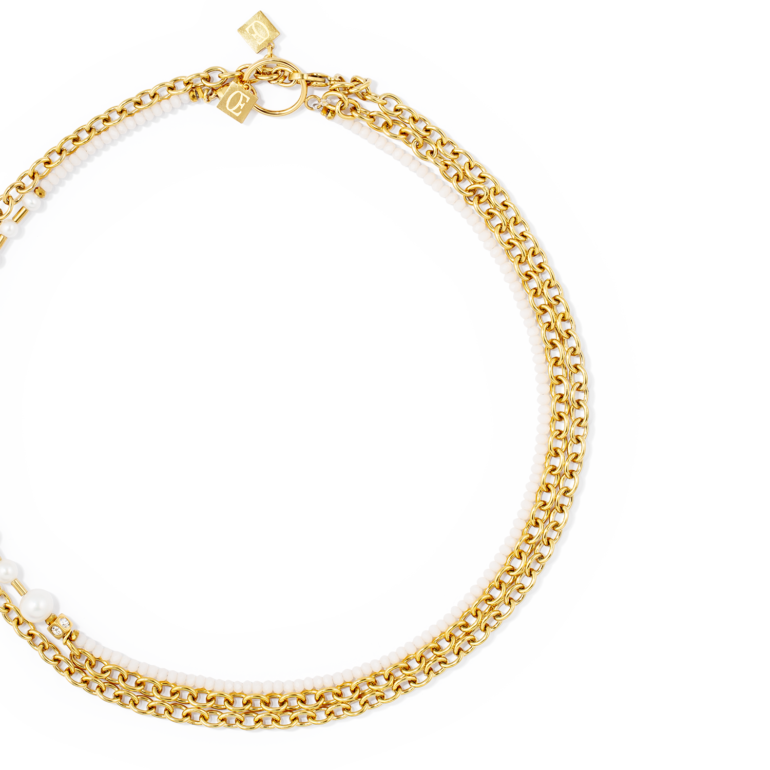 coeur-de-lion-halskette-chain-pearl-fever-wei-gold-s-wasserperle-edelstahl image 2