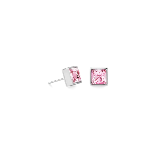 coeur-de-lion-brilliant-square-big-ohrringe-silber-rosa-0-8-cm image 1