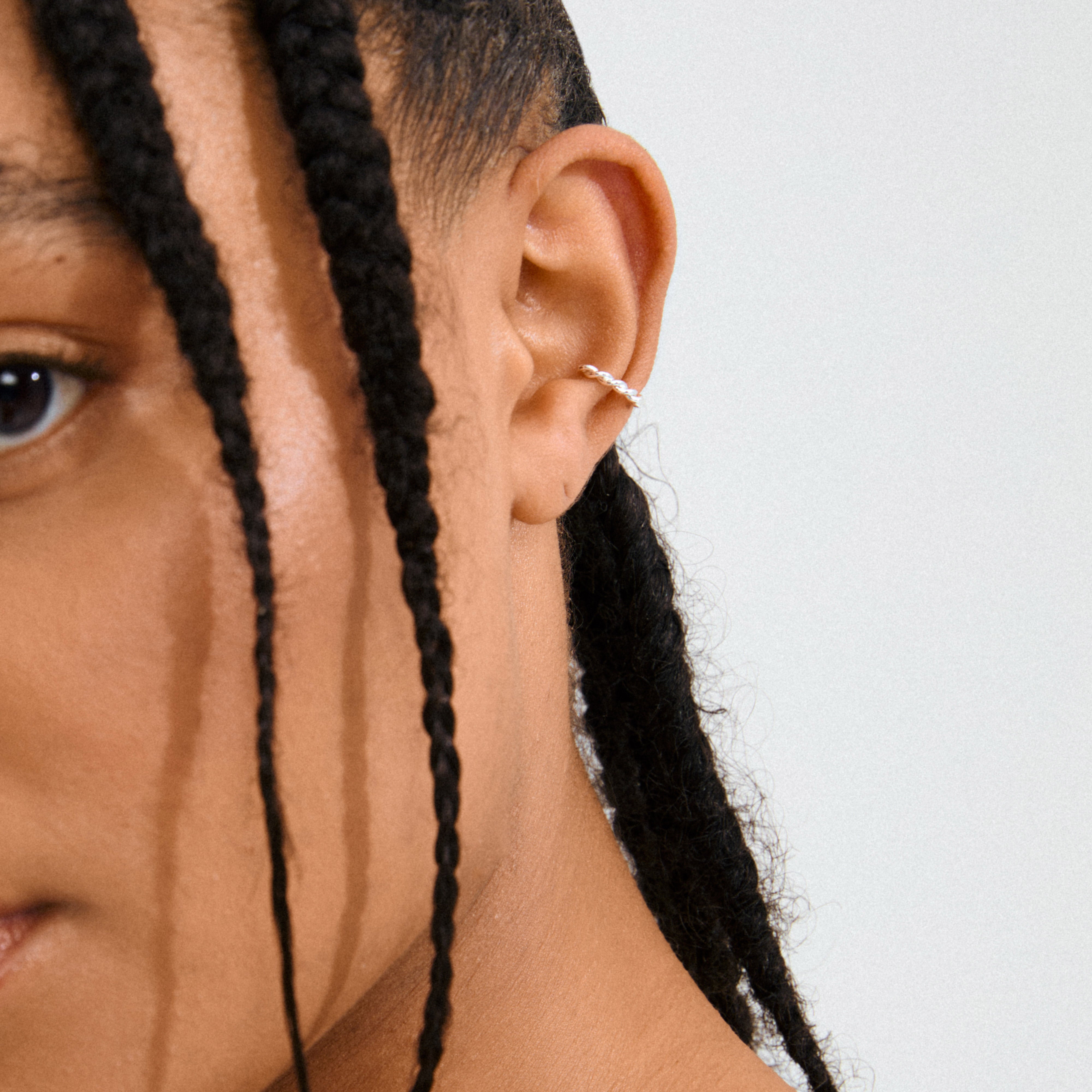 pilgrim-yael-ear-cuff-silberplattiert-gedreht-ohne-piercing image 2
