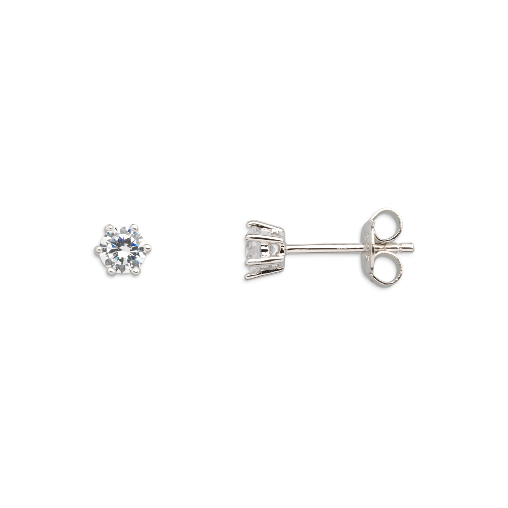 xenox-krappe-ohrringe-925-sterlingsilber-rhodiniert-mit-zirkonia image 1