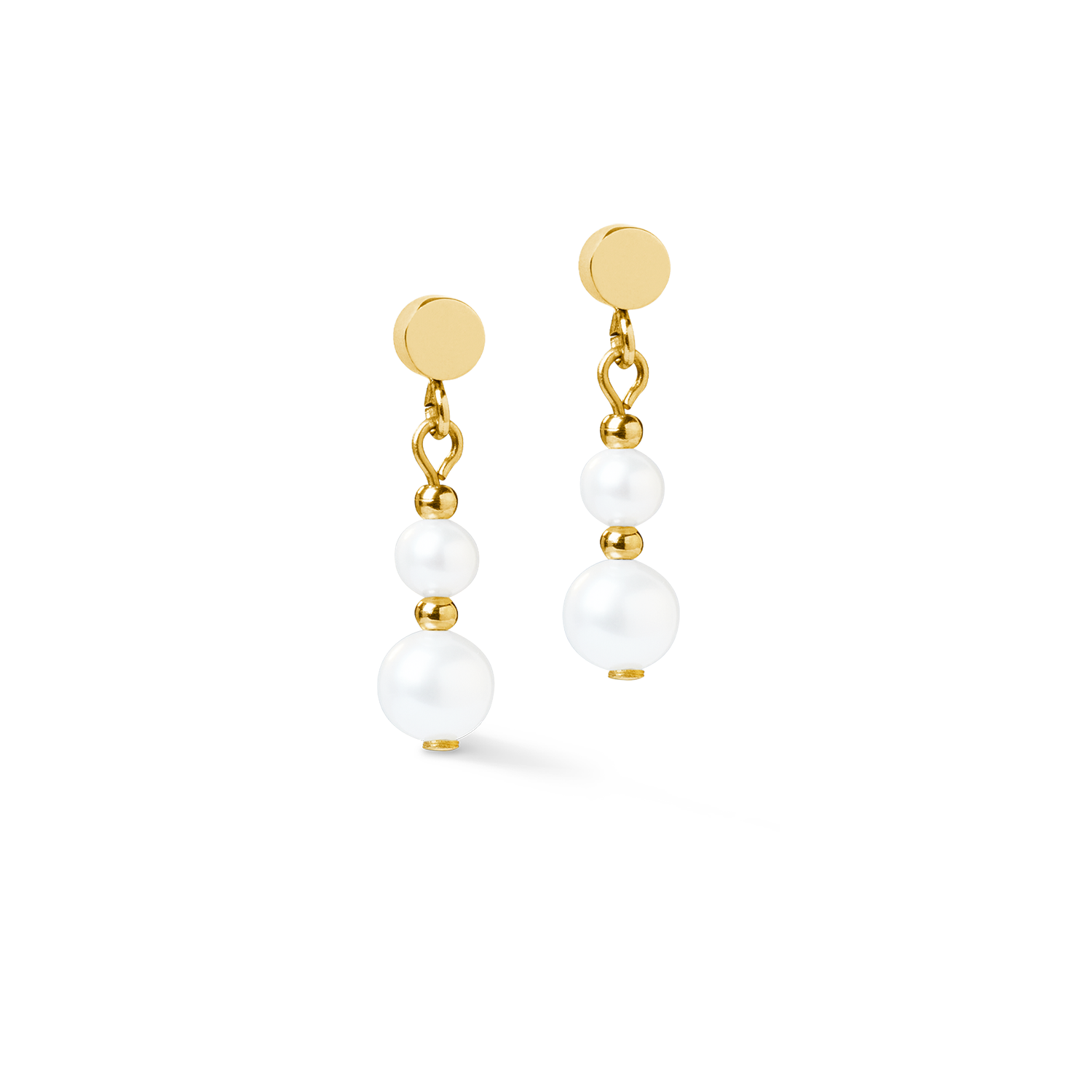 coeur-de-lion-ohrringe-pearl-spikes-drop-gold-wei image 2