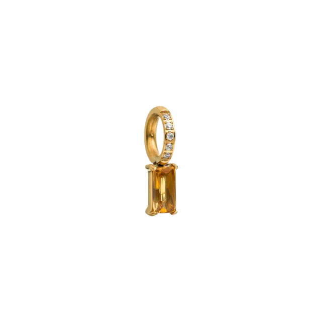 purelei-geburtsstein-november-citrin-charm-gold-baguette-anh-nger image 1