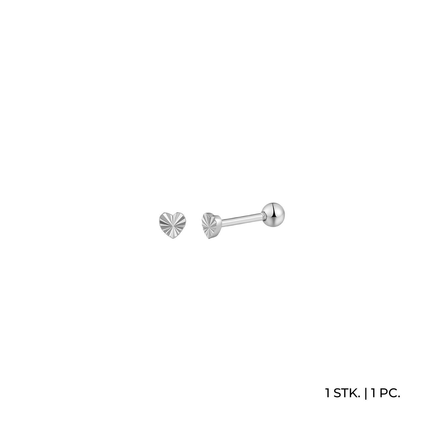 xenox-piercing-herz-925-sterlingsilber-rhodiniert image 1