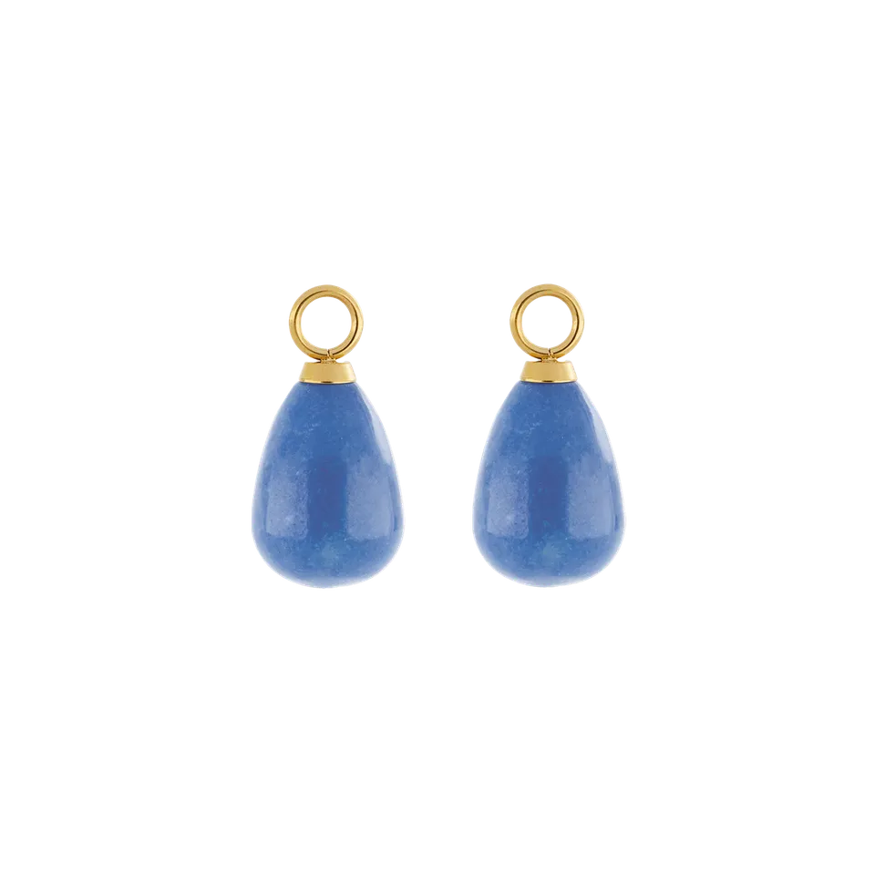coeur-de-lion-ear-me-up-charm-tropfen-gold-blau-sodalith image 1