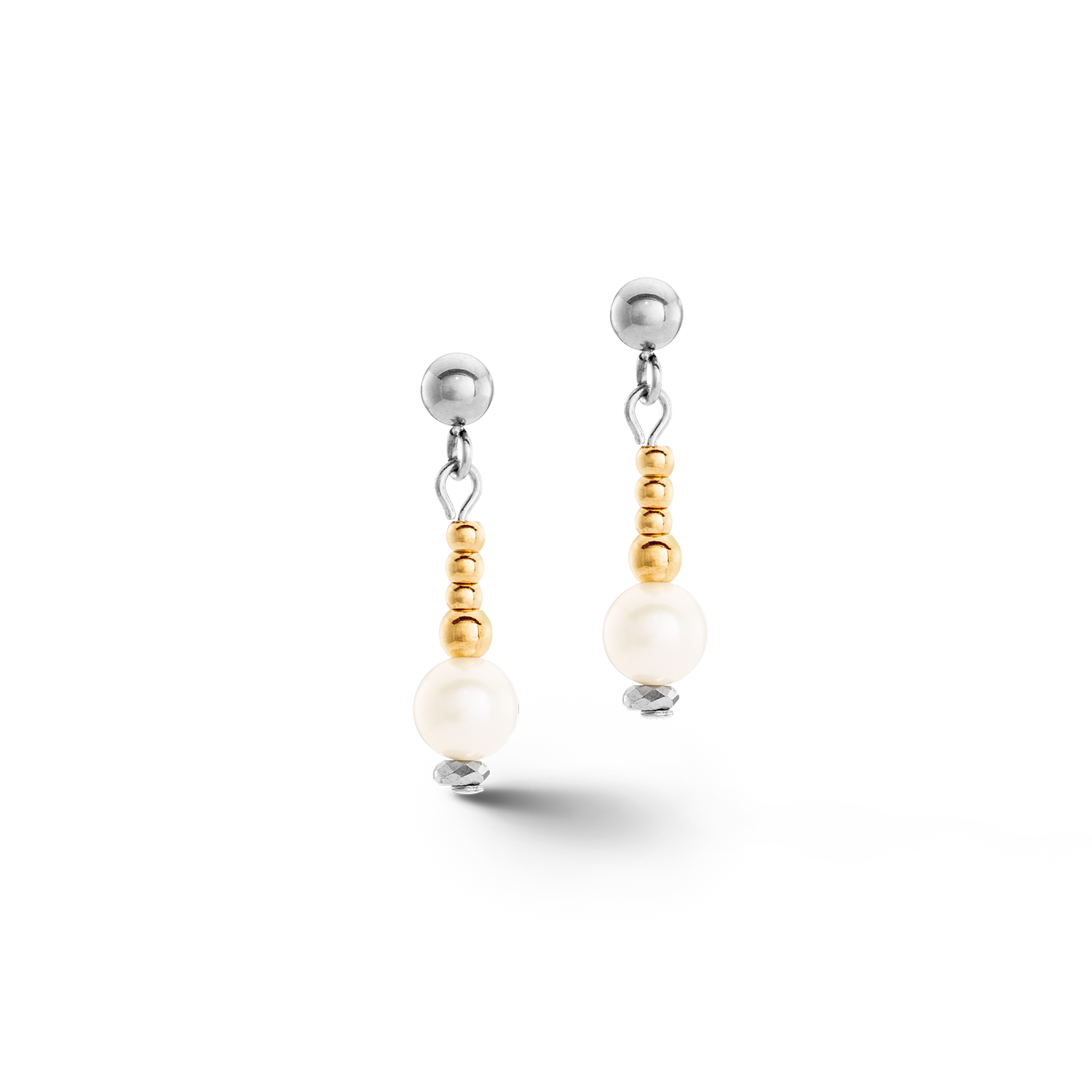 coeur-de-lion-classic-princess-ohrringe-s-wasserperlen-bicolor-gold-silber image 1
