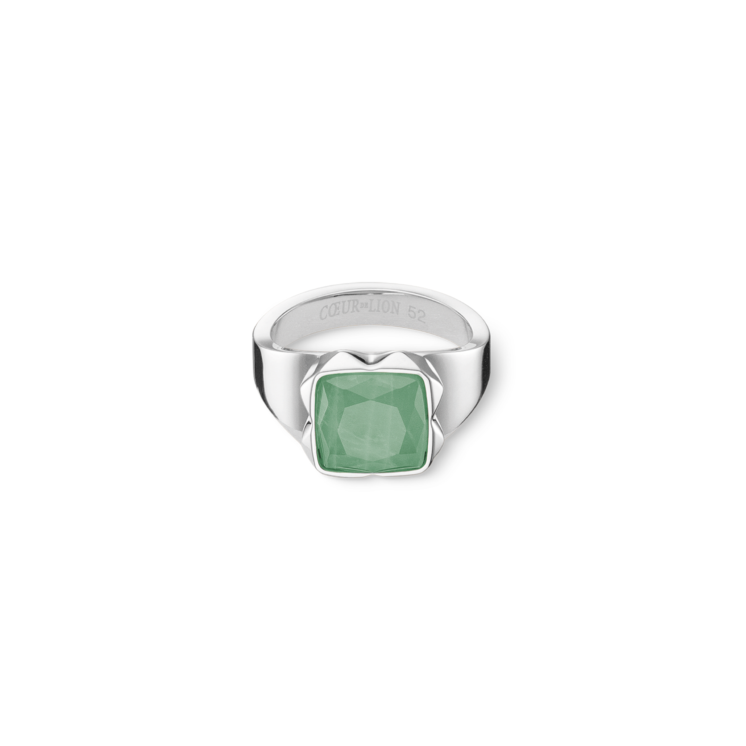 coeur-de-lion-ring-spikes-square-aventurin-silber-gr-n image 1
