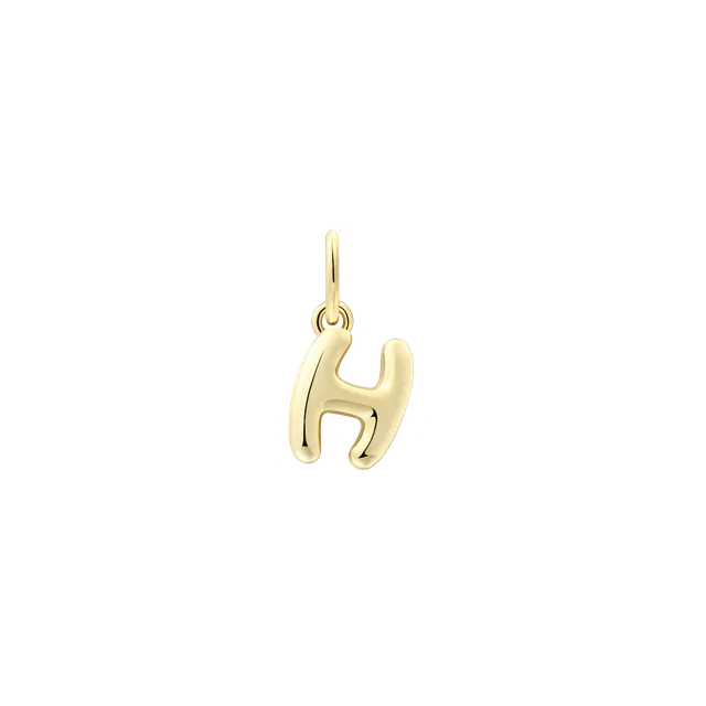 xenox-letter-bold-charm-h-925-sterlingsilber-18k-vergoldung image 1