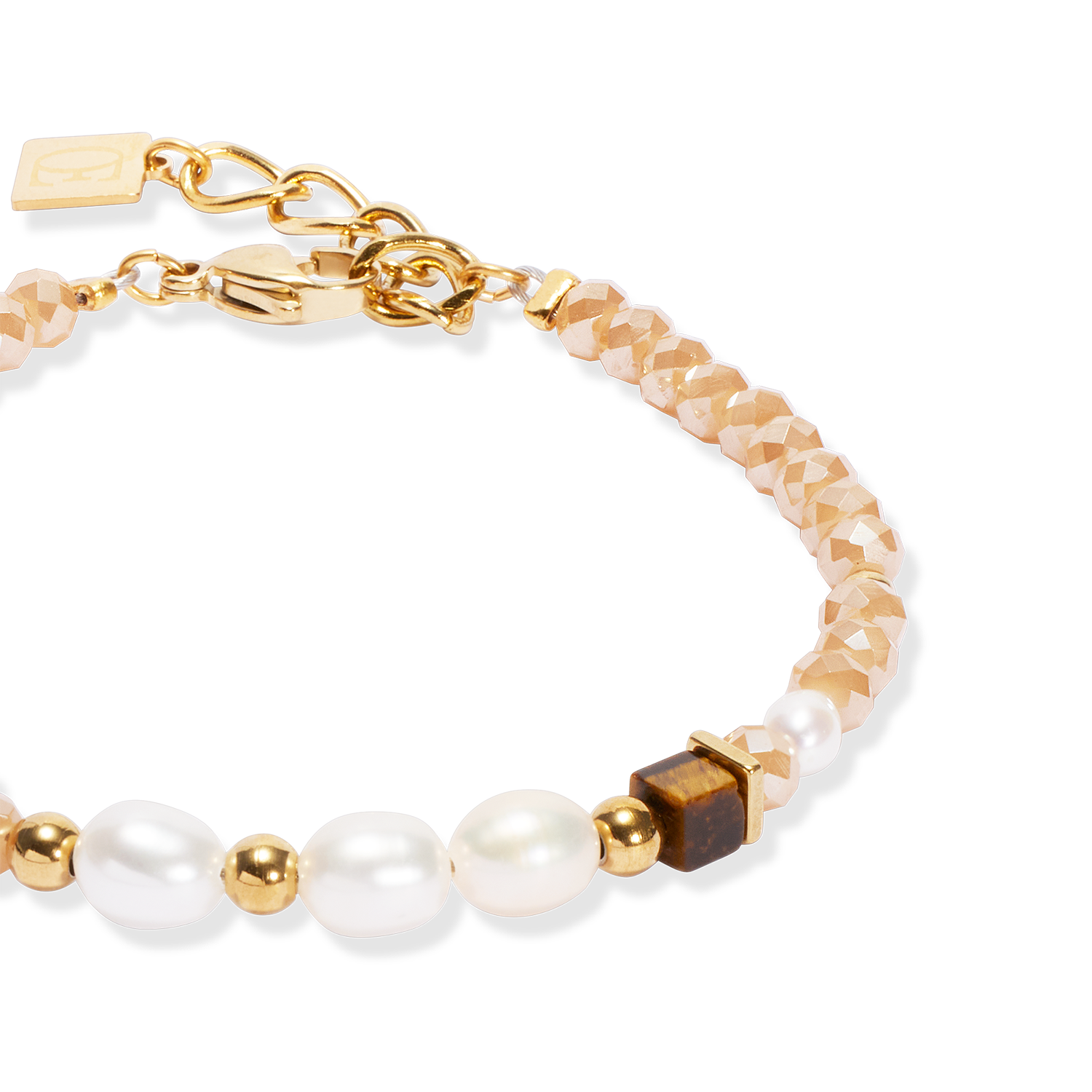 coeur-de-lion-armband-cosmic-pearls-deep-gold image 2