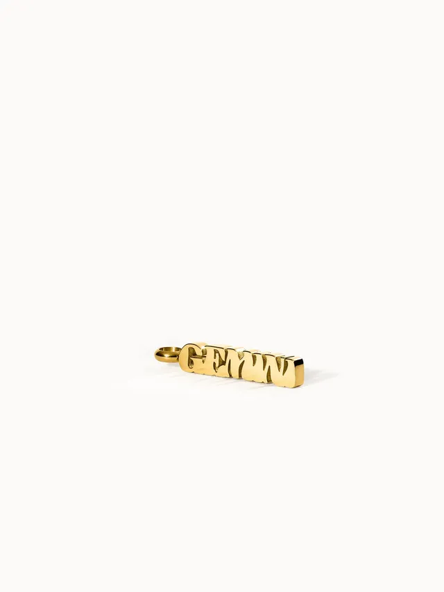 purelei-gemini-letter-charm-zwillinge-sternzeichen-anh-nger image 1