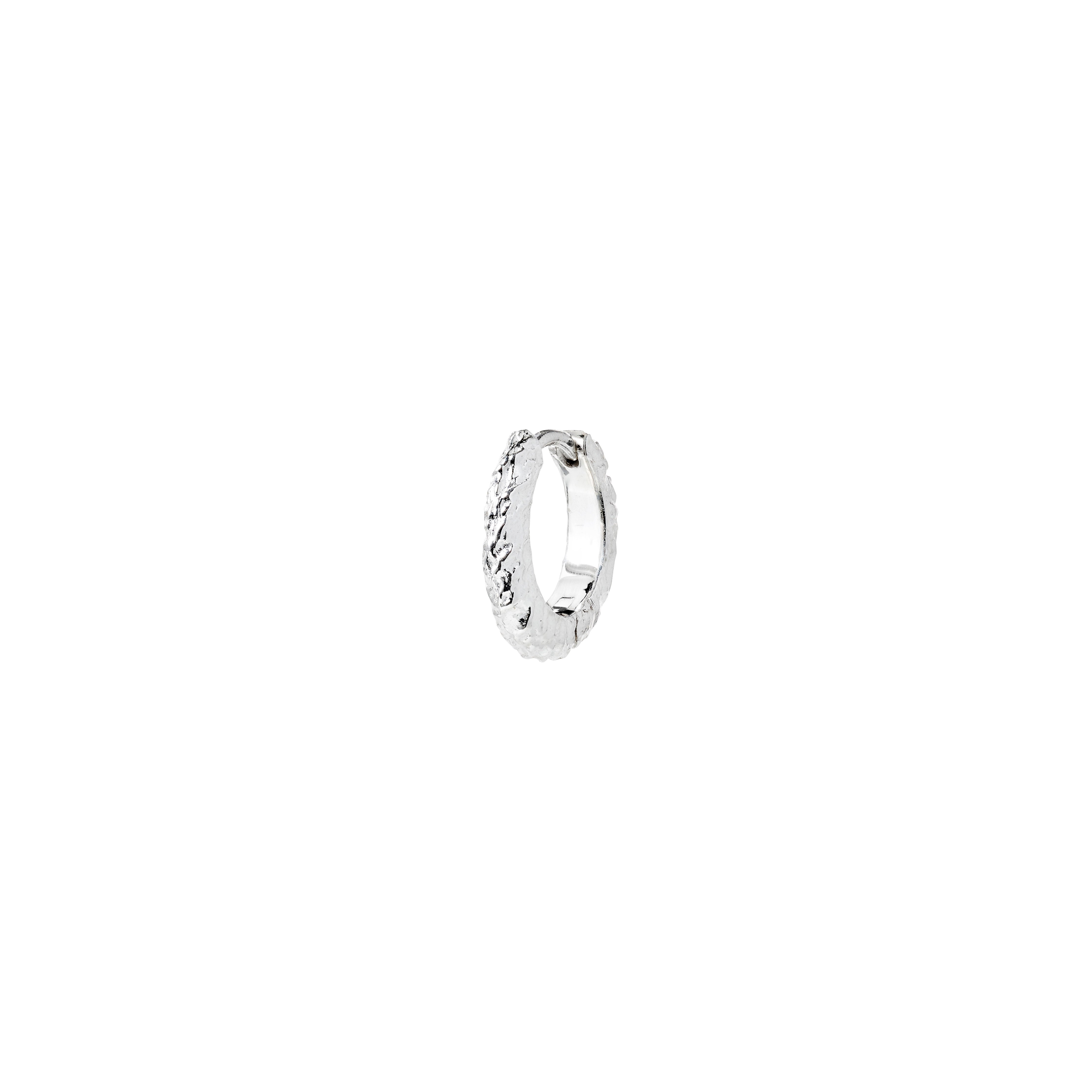 pilgrim-xdea-etch-hoop-01-single-creole-14-mm-aus-recyceltem-sterlingsilber image 1