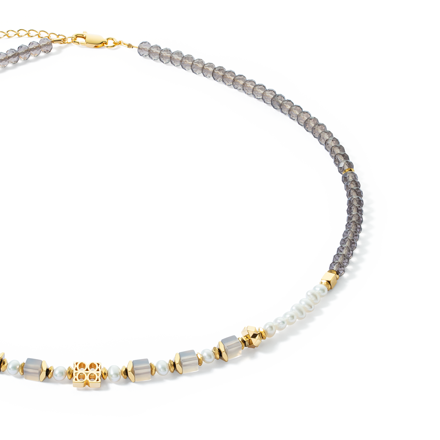 coeur-de-lion-iconic-collection-classic-signature-halskette-gold-taupe-42-6-cm image 2