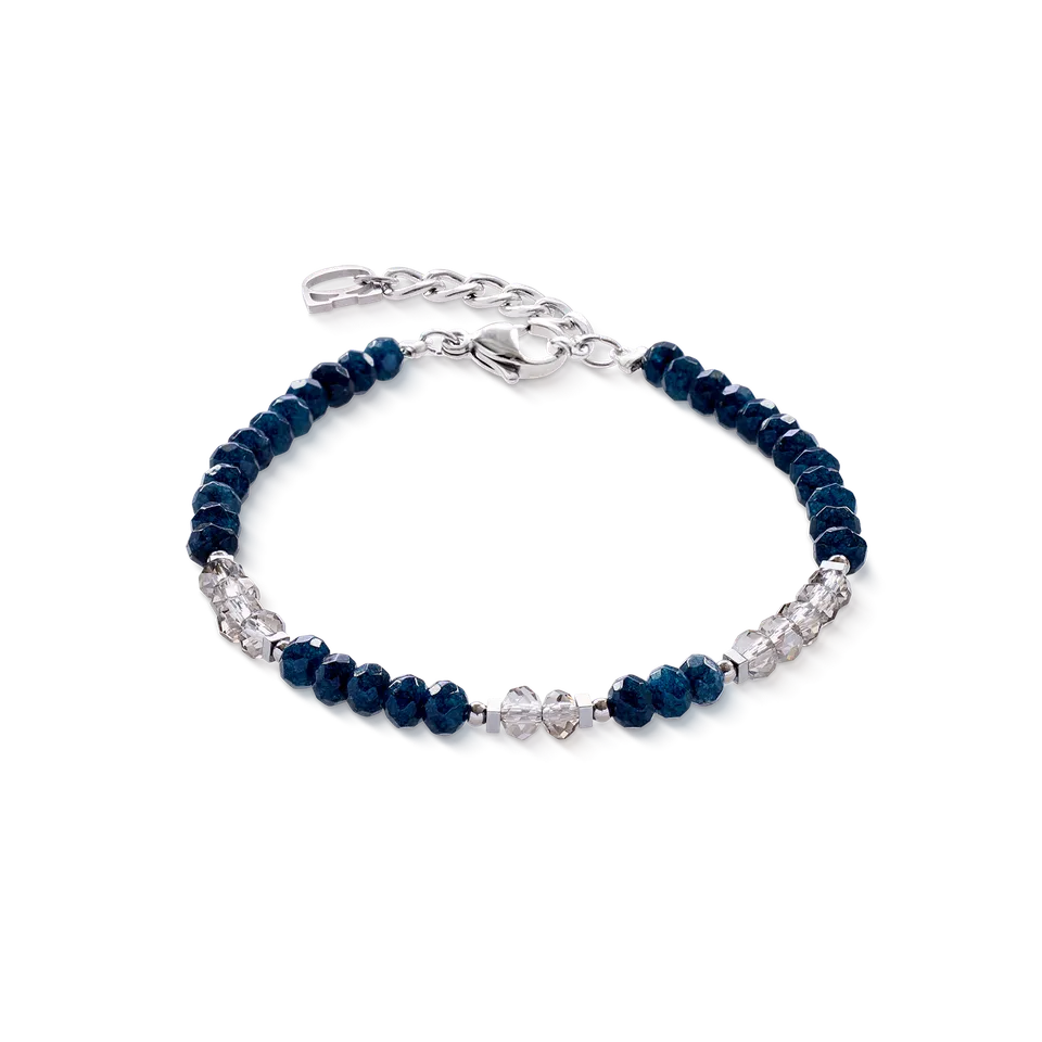 coeur-de-lion-armband-rhythm-jade-navy-silber image 1