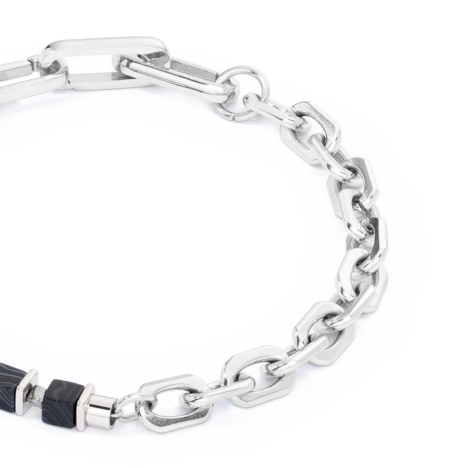 coeur-de-lion-for-you-me-unisex-armband-fusion-link-chain-schwarz-mit-h-matit image 2