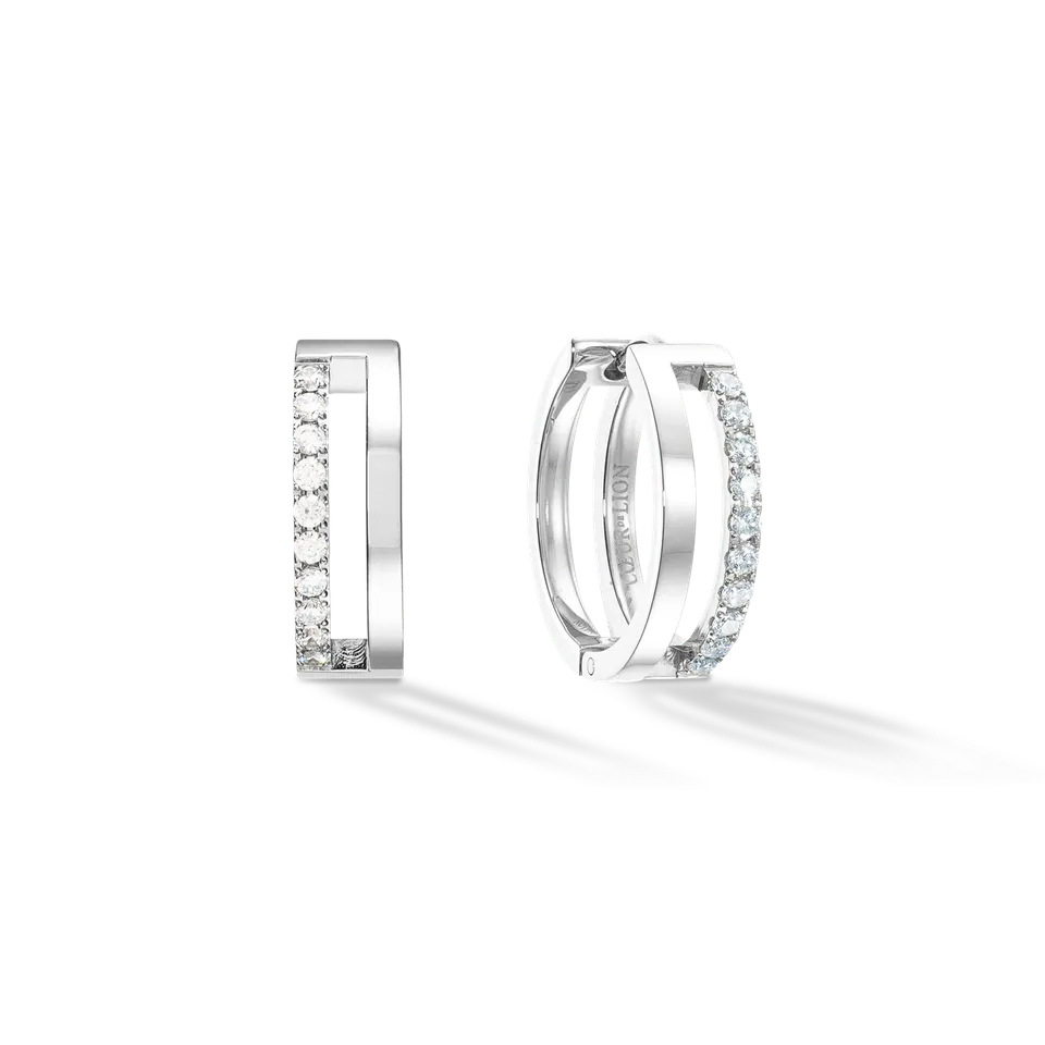 coeur-de-lion-eternal-unity-creolen-silber-kristall-zirkonia image 1