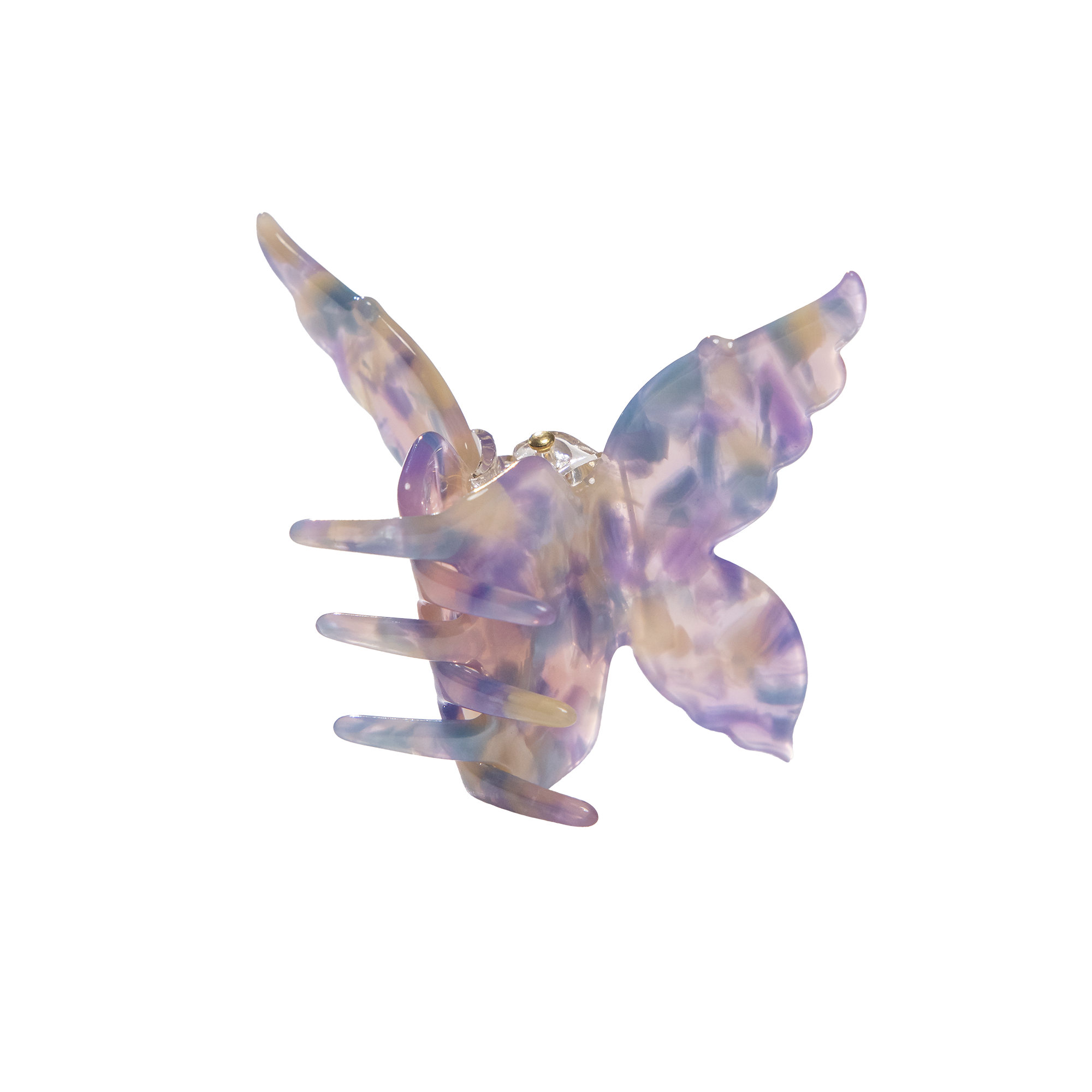 purelei-fairytale-schmetterling-haarklammer-regenbogen-acetate image 1