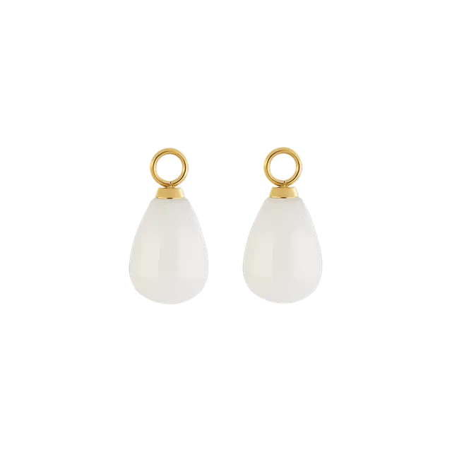 coeur-de-lion-ear-me-up-charm-tropfen-gold-wei-paar image 1