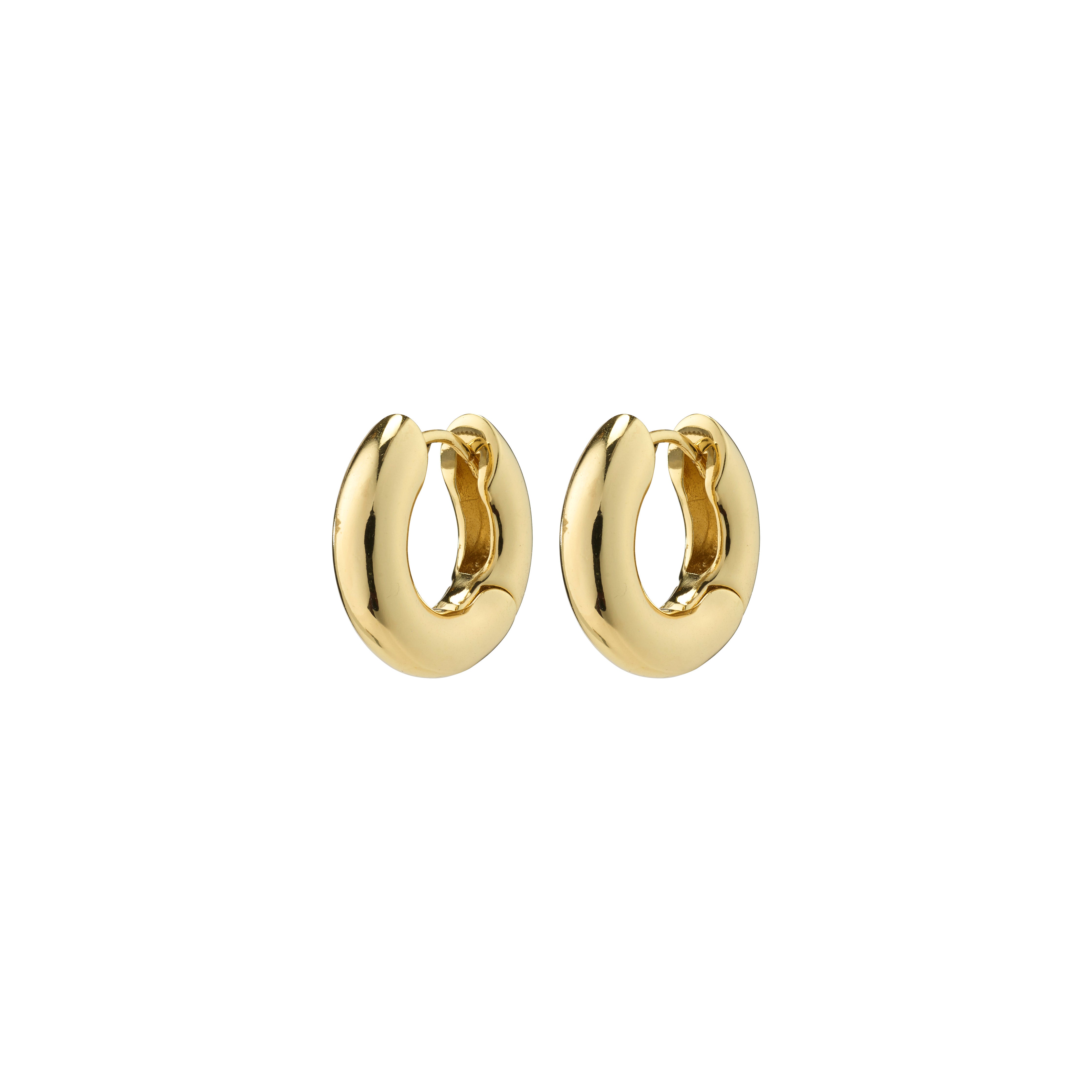 pilgrim-aica-chunky-huggie-creolen-gold-plated image 1