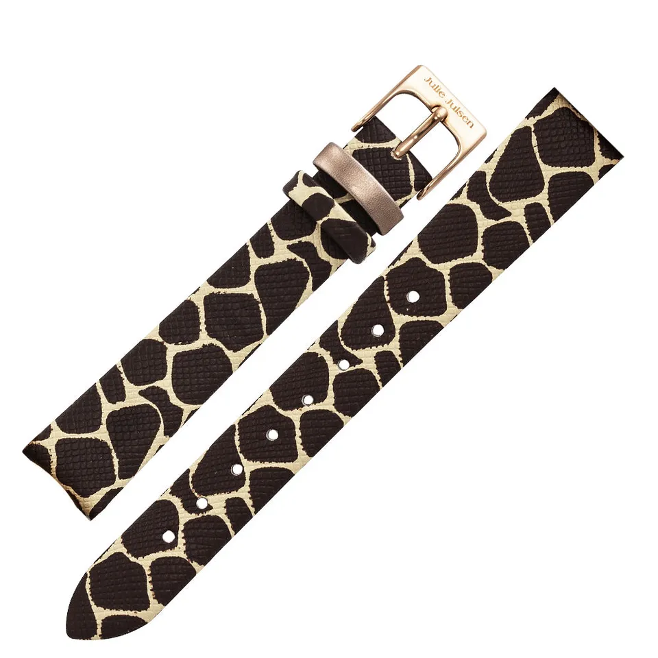 julie-julsen-uhr-lederband-giraffe-v-ros-14-mm-pin-system image 1