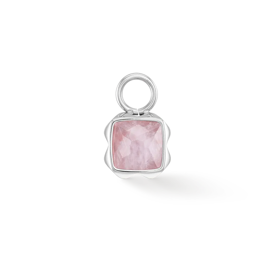 coeur-de-lion-birthstone-oktober-charm-rosenquarz-silber image 1