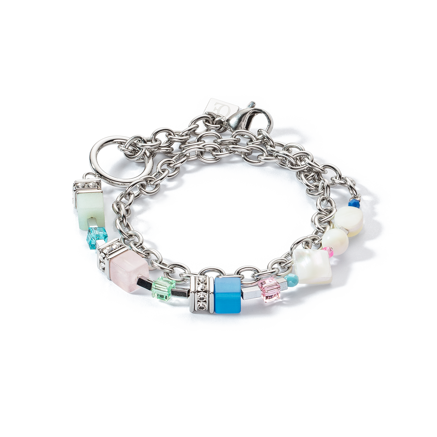 coeur-de-lion-geocube-fusion-armband-morning-dew-silber-multicolor image 1