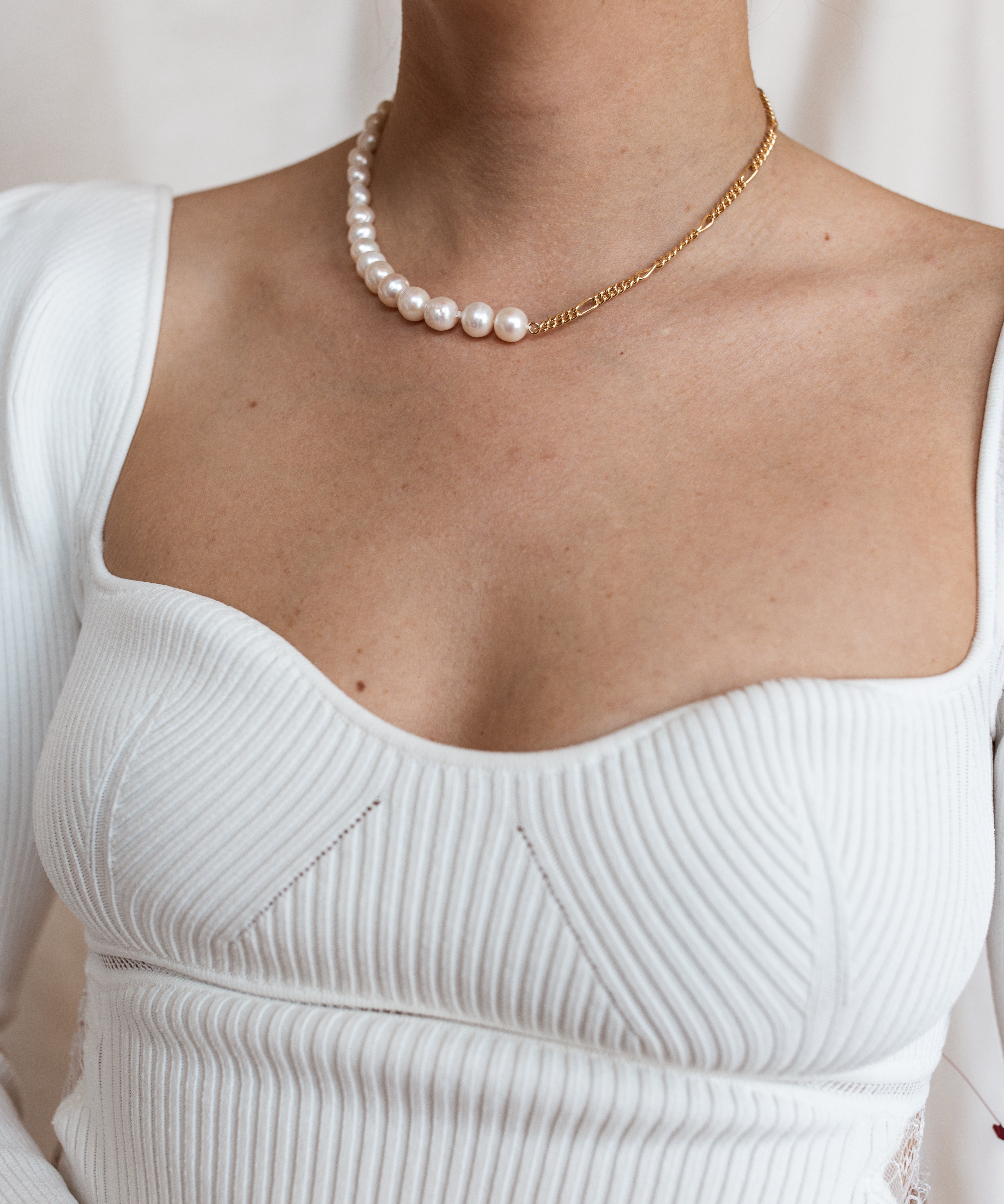 wald-berlin-pas-de-deux-necklace-s-wasserperlen-kette-verstellbar-38-48-cm-gold image 2